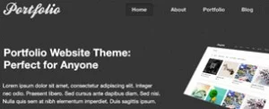 Theme completo en formato PSD para crear tu propio portfolio