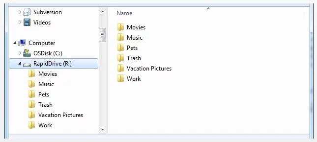 RapidDrive: Integra tu cuenta en el sistema de archivos de Microsoft Windows