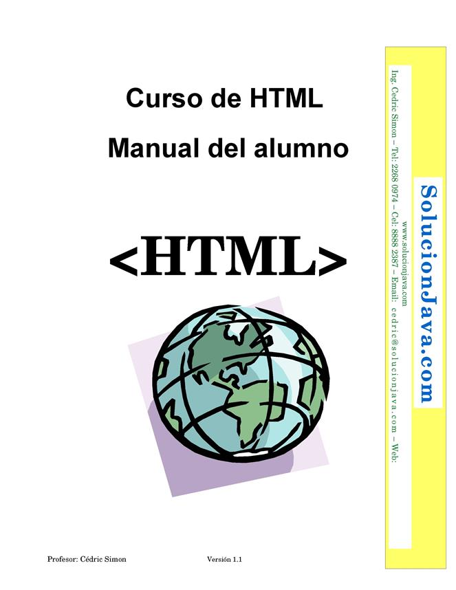 Curso de HTML – Manual del alumno