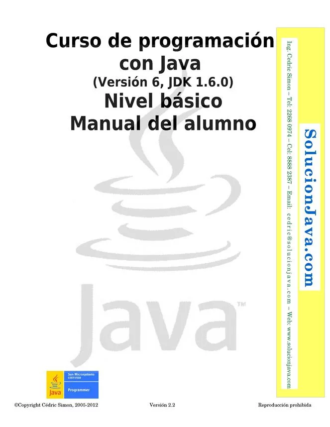 Curso de programación con Java: Nivel básico – Manual del alumno