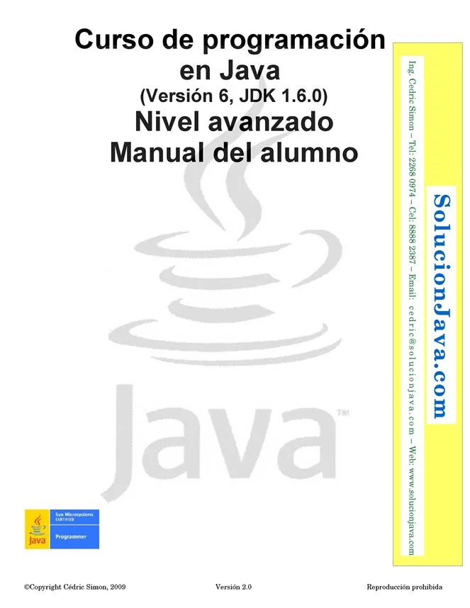 Curso de programación en Java: Nivel avanzado – Manual del alumno
