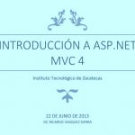 Introducción a ASP.NET MVC 4