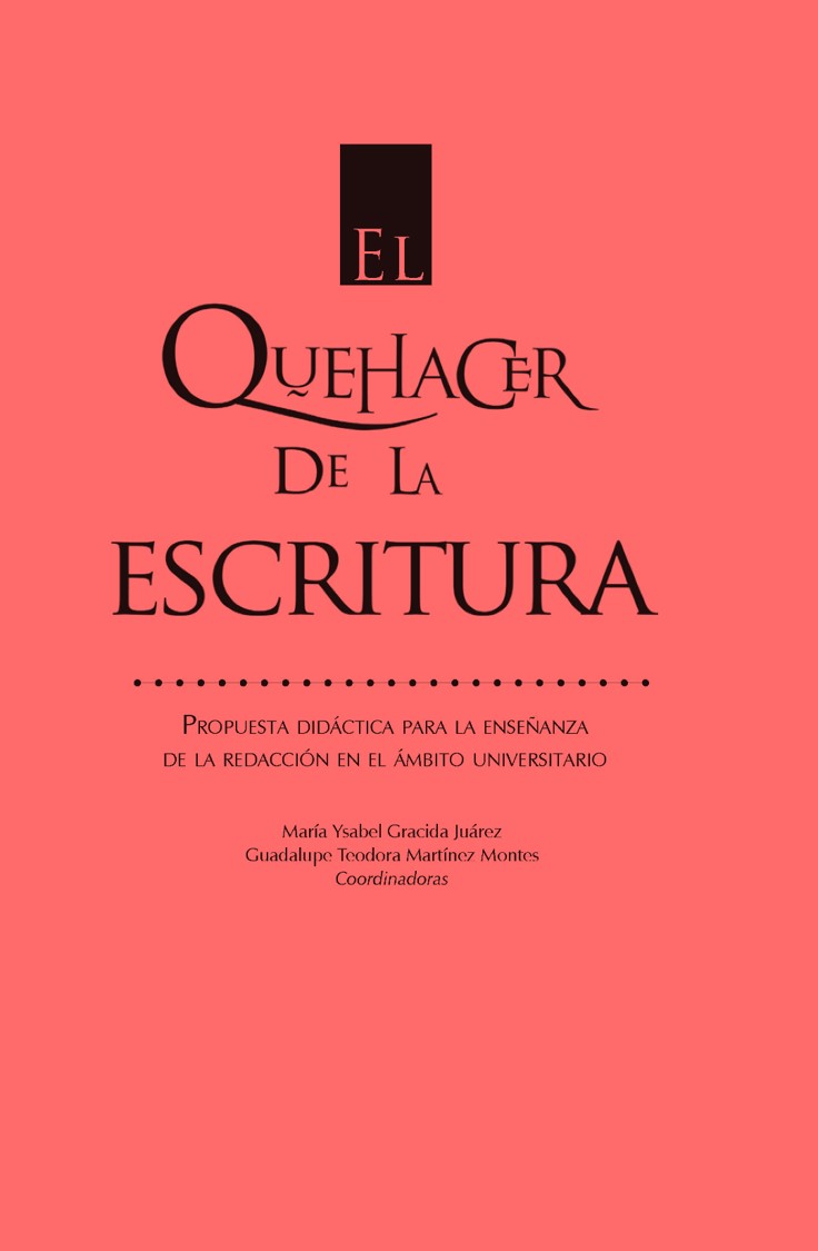 El quehacer de la escritura