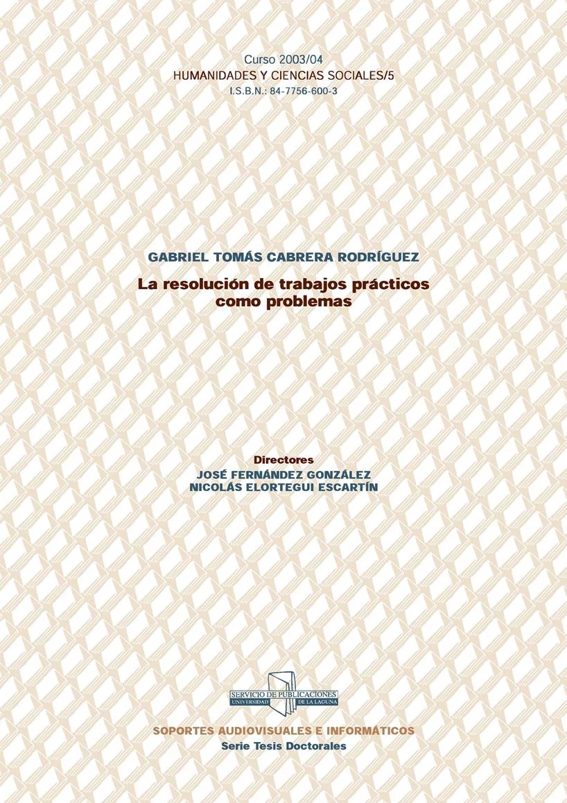 La resolución de trabajos prácticos como problemas