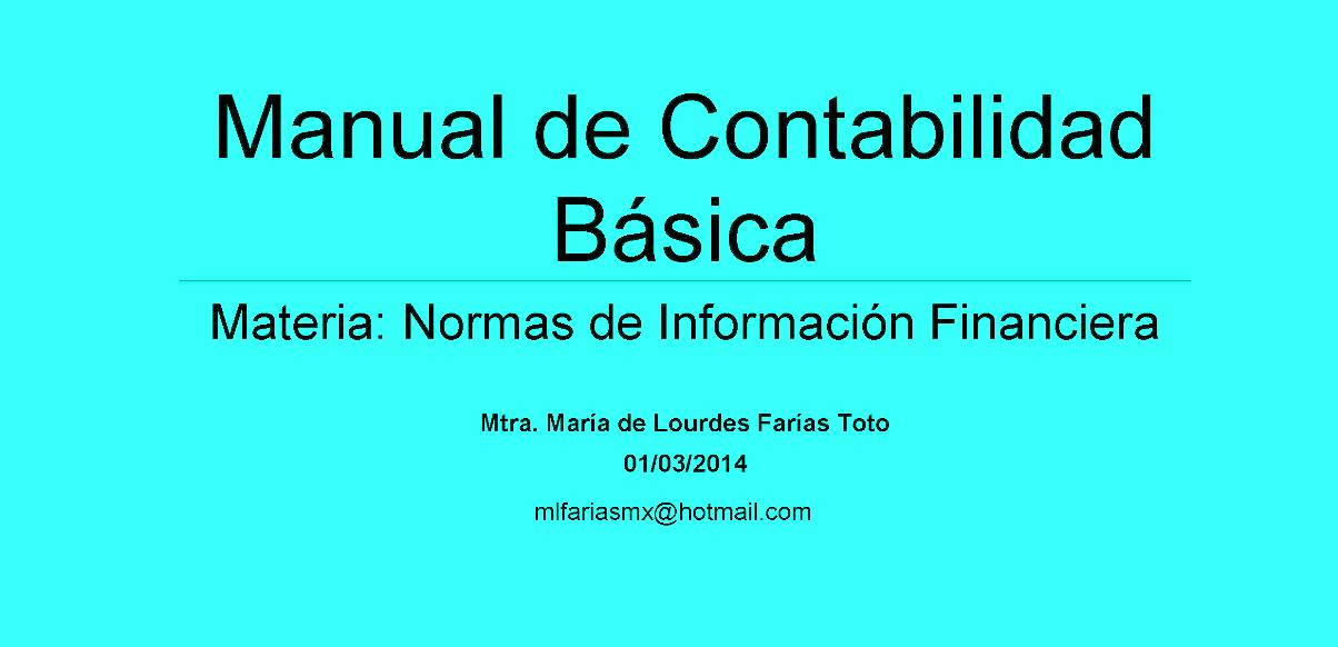 Manual de Contabilidad Básica