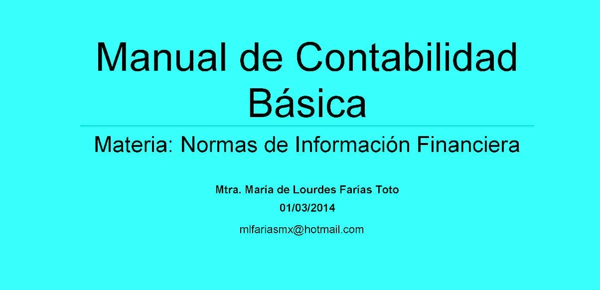 Manual de Contabilidad Básica