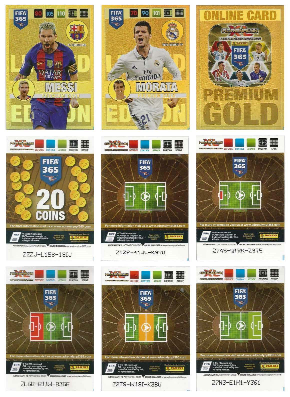 Adrenalyn XL FIFA 365 2017 Panini [Trading Cards] ElSaber21