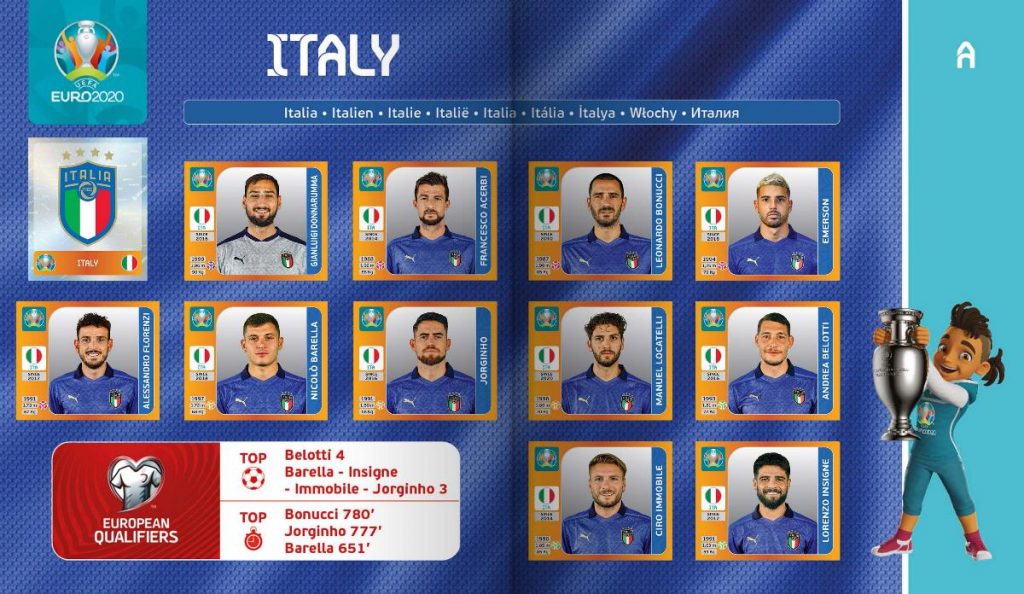 Panini Euro 2020 Tournament edition set de mise a jour france edition