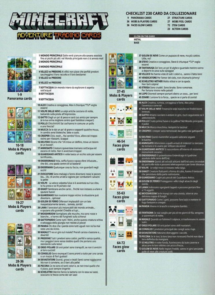 Minecraft Adventure Trading Cards 2021 Panini ElSaber21