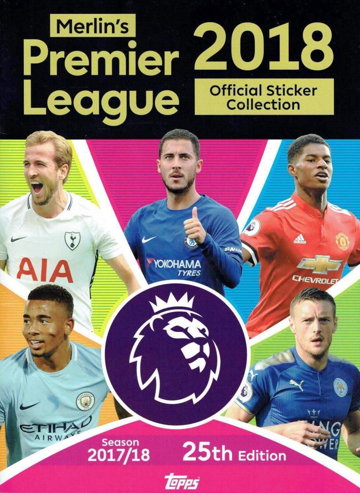 Álbum Premier League 2017-2018 Topps
