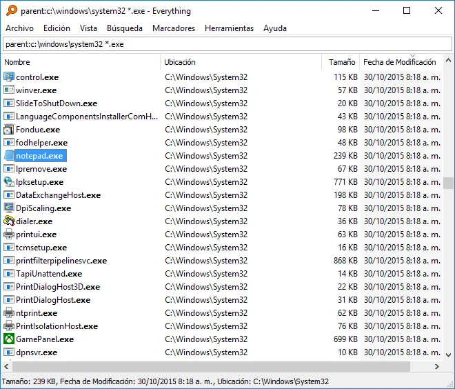 Buscador de Archivos Everything