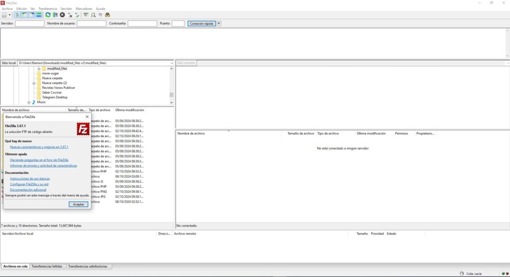 FTP FileZilla
